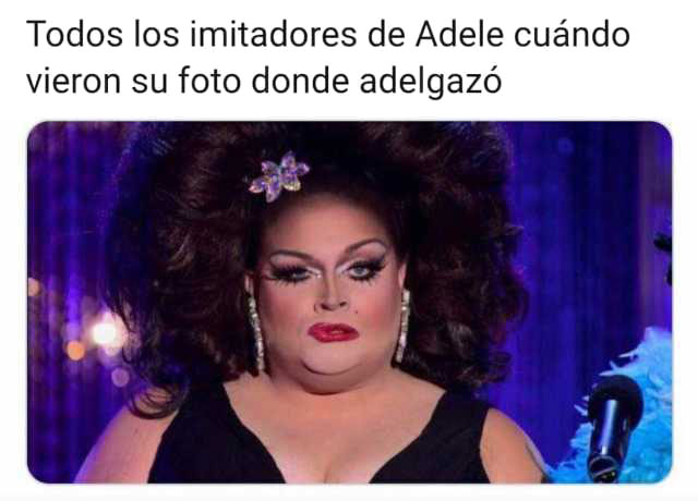 Todos los imitadores de Adele cuando vieron su foto donde adelgazó.