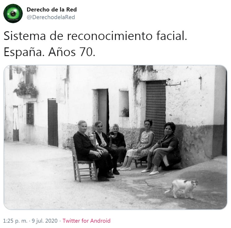 Sistema de reconocimiento facial. España. Años 70. 