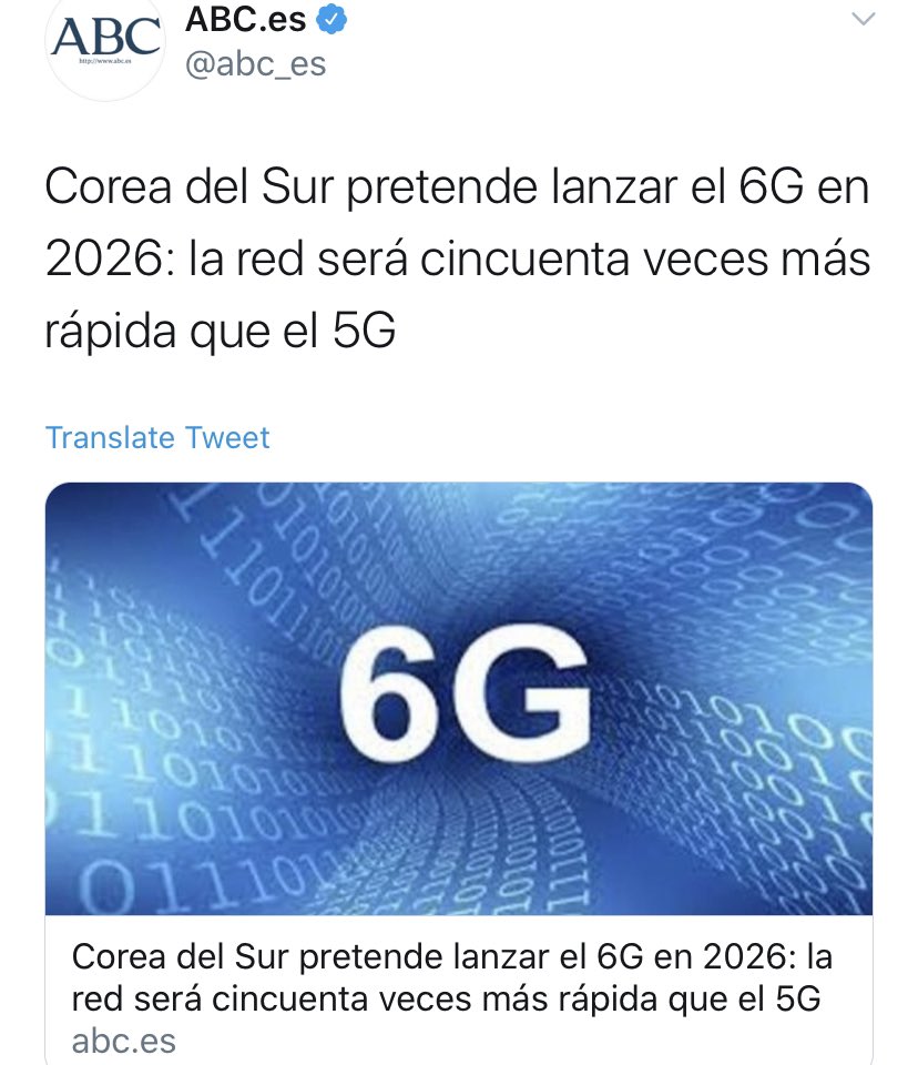 Corea del Sur pretende lanzar el 6G en 2026: la red será cincuenta veces más rápida que el 5G