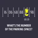Tienes 20 segundos para averiguar el número de la plaza de aparcamiento que está oculto bajo el coche