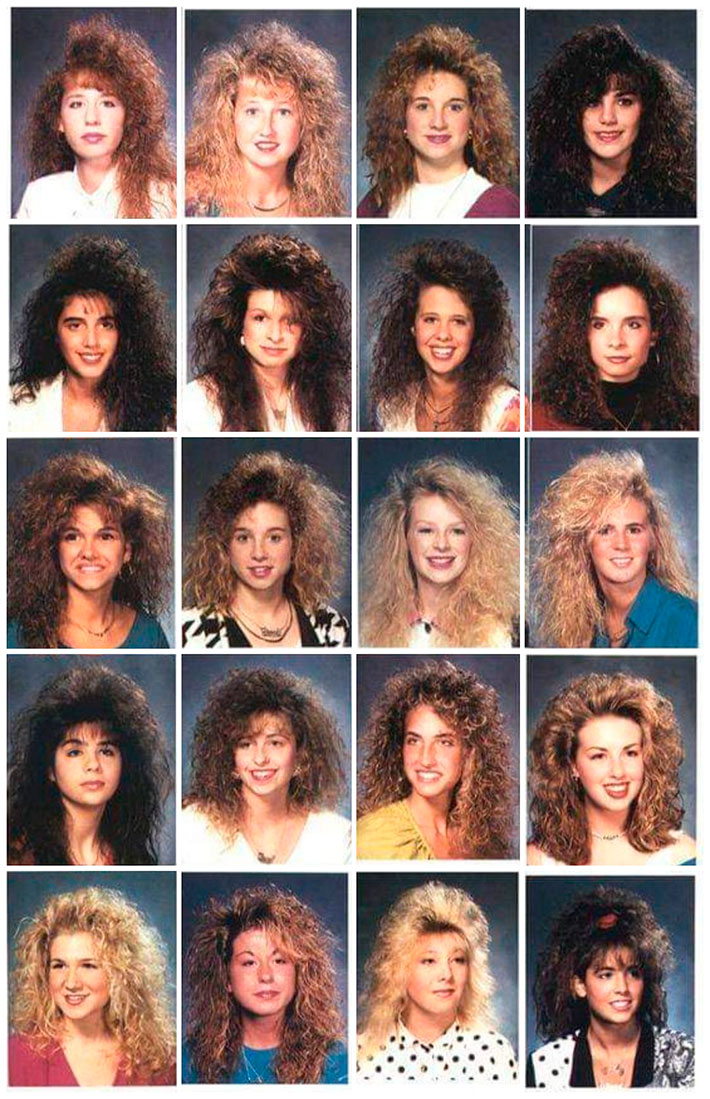 En los 80 había un gran abanico de modelos de peinados - elRellano